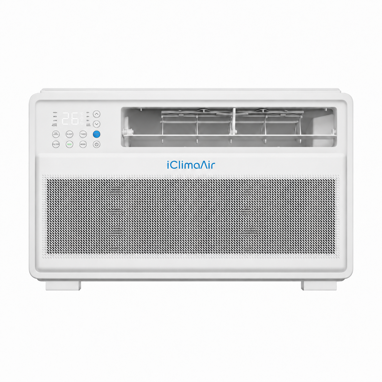 iClimaAir compact window air conditioner with digital control panel